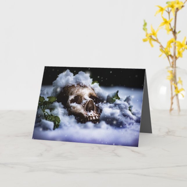 Winterleben IV Karte (Gelbe Blume)