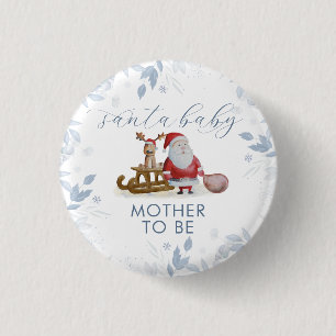 Winterliche Babyparty für werdende Mutter Sleigh S Button