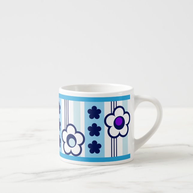 Winterliche Blume Espressotasse (Rechts)