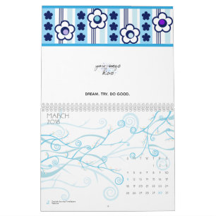 Winterliche Blume Kalender