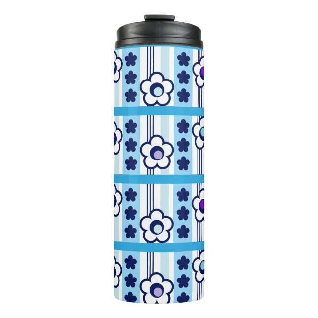 Winterliche Blume Thermosbecher (Vorderseite)