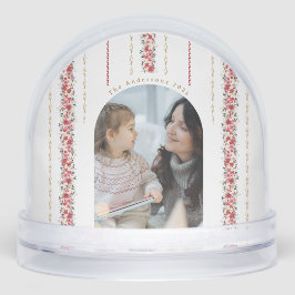 winterliche Blumenwünsche Schneekugeln