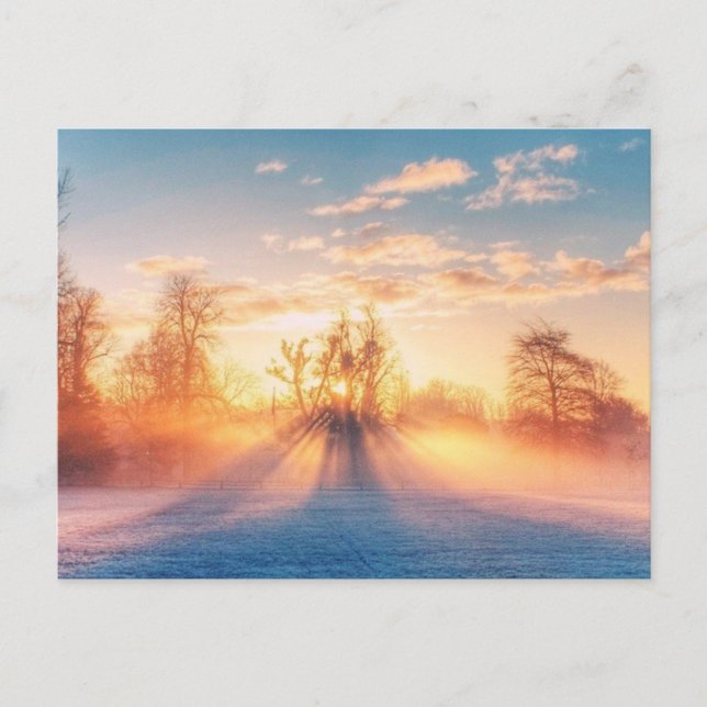 Winterliche Postkarte (Vorderseite)