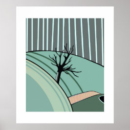 Winterliche Ruhe – Minimalistisches saisonales Pos Poster
