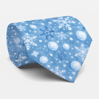 Winterlicher Schnee Krawatte