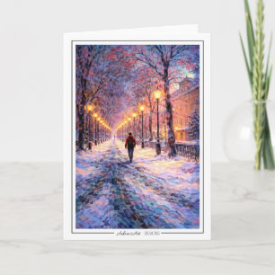 Winterlicher Spaziergang unter Straßenlaternen – I Karte