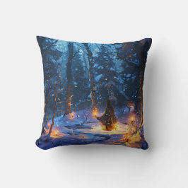 Winterliches Ritual der Rauhnächte Kissen