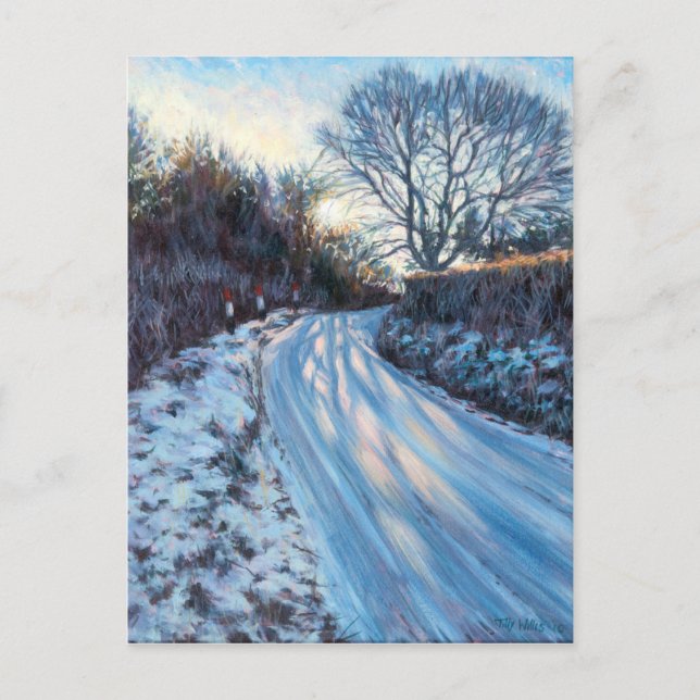 Winterlicht Postkarte (Vorderseite)