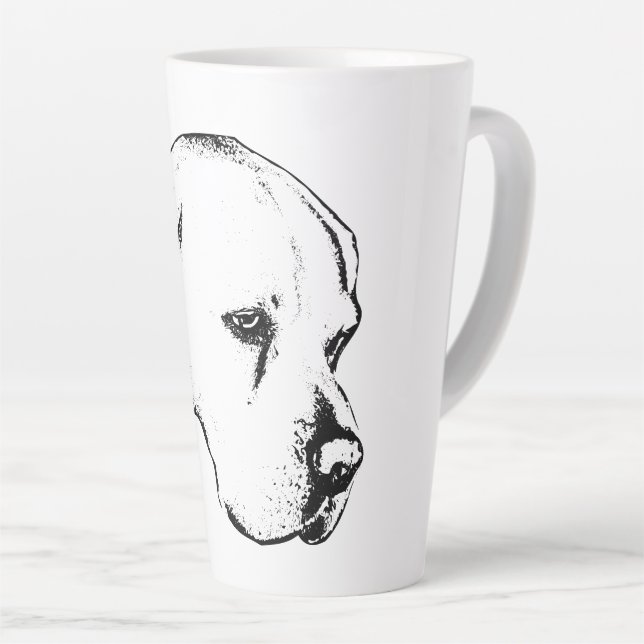 Winterlight-Labrador-Profil Milchtasse (Rechte Ecke)