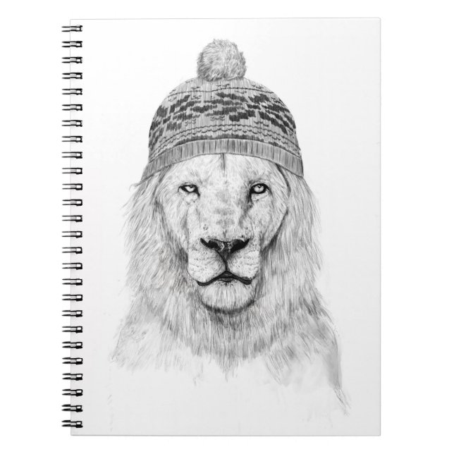 Winterlion (bw. notizblock (Vorderseite)