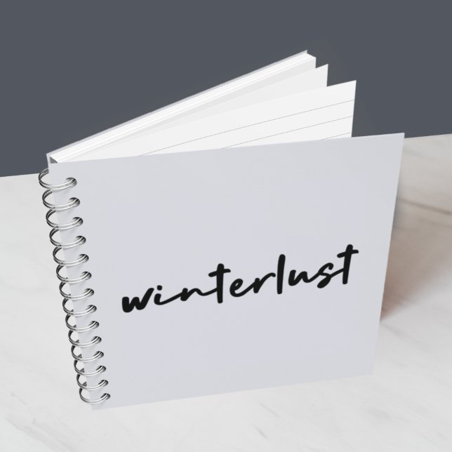 Winterlust | Winter Modernes Minimalistisches Weih Notizbuch (Von Creator hochgeladen)