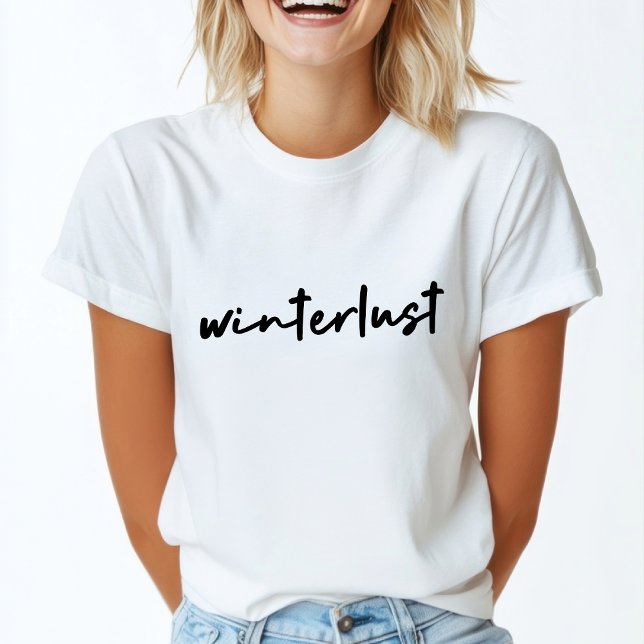 Winterlust | Winter Modernes Minimalistisches Weih T-Shirt (Von Creator hochgeladen)