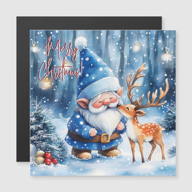 Wintermagie Magnetkarte (Vorne/Hinten)