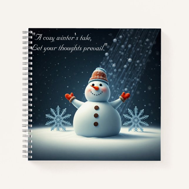 Wintermärchen-Notebook Notizbuch (Vorderseite)