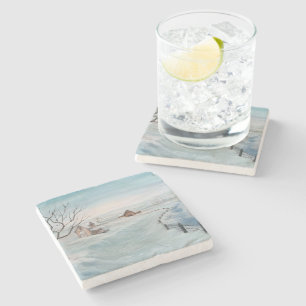 Wintermärchen von Sherry Shedenhelm Steinuntersetzer