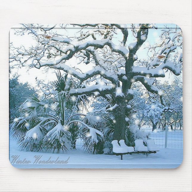 Wintermärchenland mousepad (Vorne)