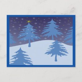 Wintermärchenlandpostkarte horizontal postkarte