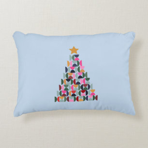 Wintermarkt 10 farbenfroher Weihnachtsbaum Dekokissen