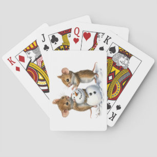 Wintermäuse Spielkarten