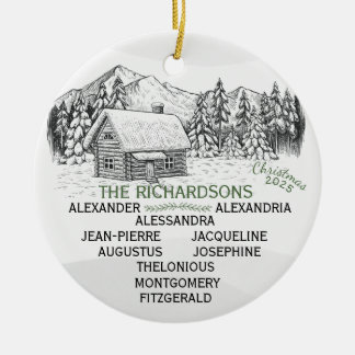 Wintermelokabine Snowy Mountain X10 Keramik Ornament