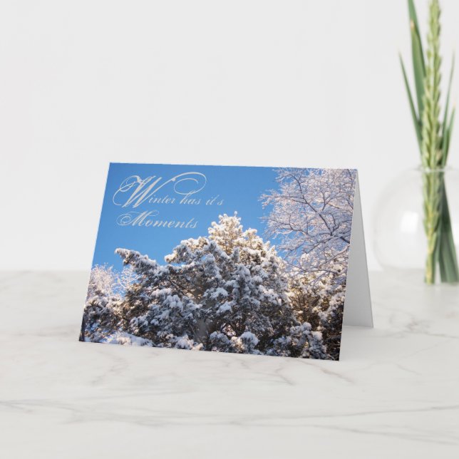 Wintermomente Karte (Vorderseite)