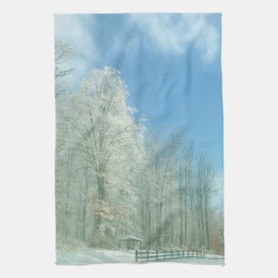 Wintermorgen Geschirrtuch