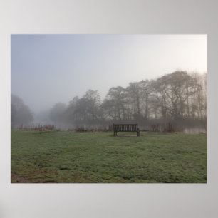 Wintermorgendliche Wanderung im Park Poster