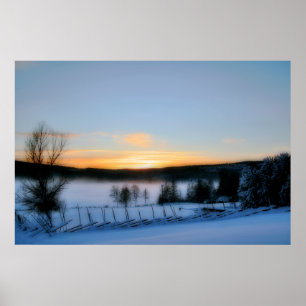 Winternachmittag Poster