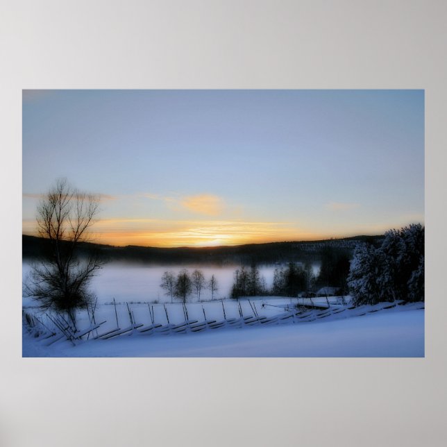 Winternachmittag Poster (Vorne)