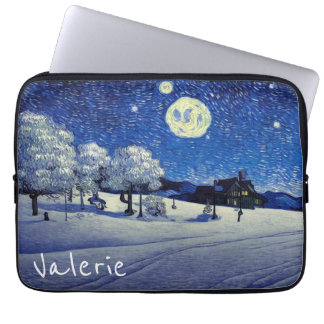 Winternacht Laptopschutzhülle