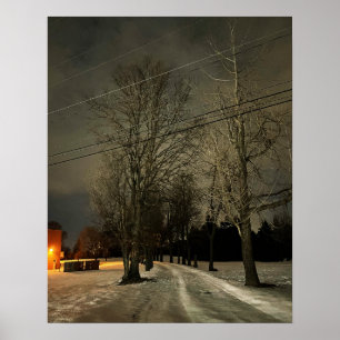 Winternachtposter Poster