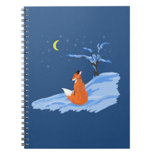 Winternachtsfox Notizblock