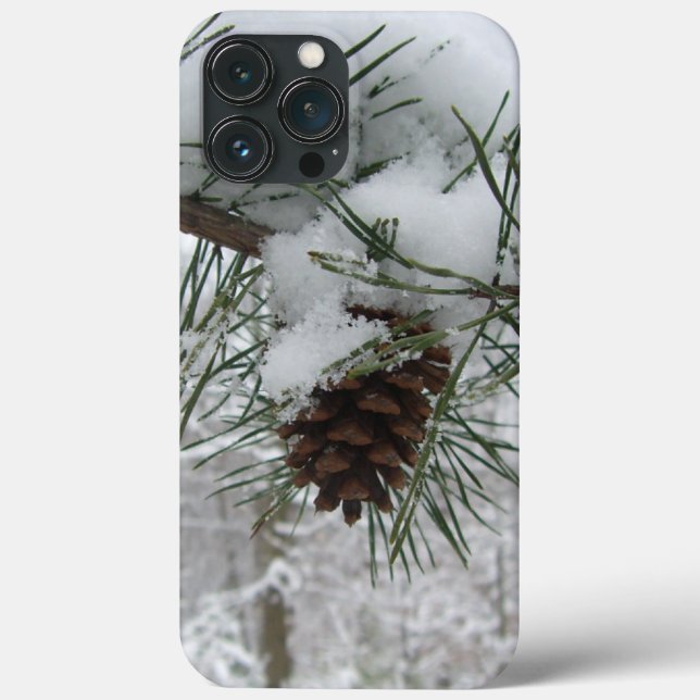 Winternaturfotografie von Snowy Pine Branch Case-Mate iPhone Hülle (Rückseite)