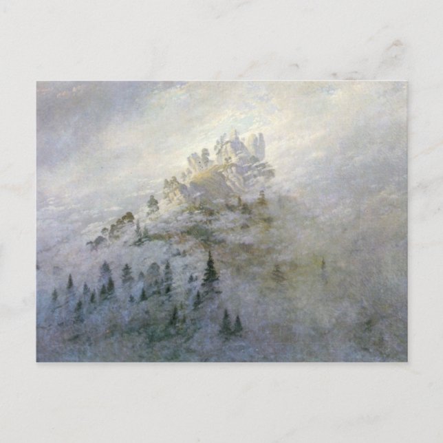 Winternebel auf den Bergen 1808 Postkarte (Vorderseite)