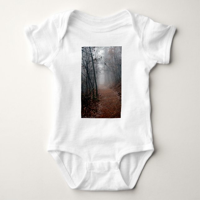 Winternebel - Kein Ende im Sight auf dem Weg Gesch Baby Strampler (Vorderseite)