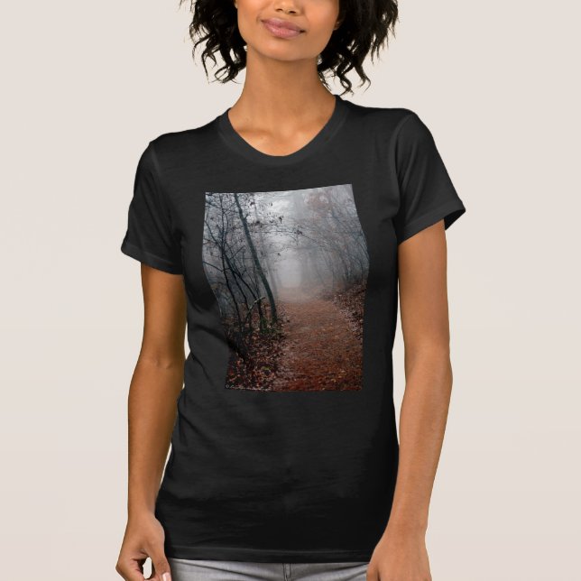 Winternebel - Kein Ende im Sight auf dem Weg Gesch T-Shirt (Vorderseite)