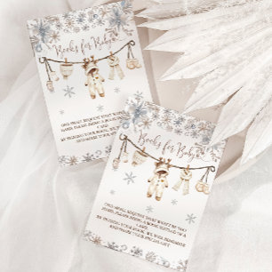 Winterneutrale Babykleidung Baby Shower Bücher für Begleitkarte