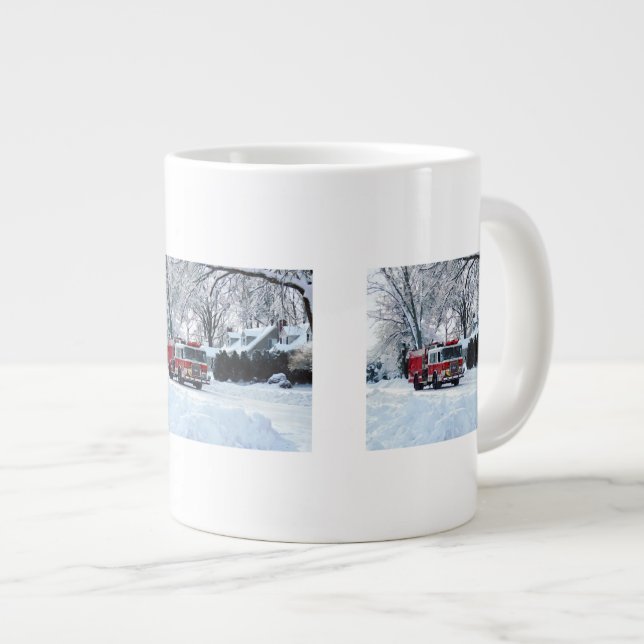 Winternotstand Jumbo-Tasse (Vorderseite Rechts)
