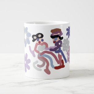 Winterpaar Freude Jumbo-Tasse