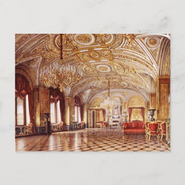Winterpalast Interieur Postkarte (Vorderseite)