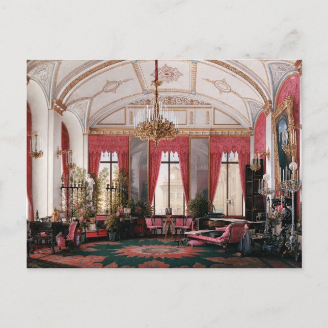 Winterpalast Interieur Postkarte (Vorderseite)