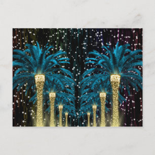Winterpalme Postkarte
