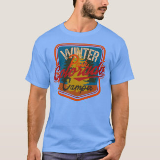 Winterpark Camper Colorado Abzeichen Abenteuer T-Shirt