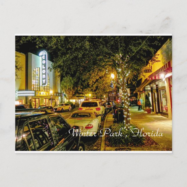 Winterpark Florida Postkarte (Vorderseite)