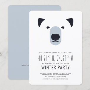 Winterparty   Einladung in Polarkoordinaten