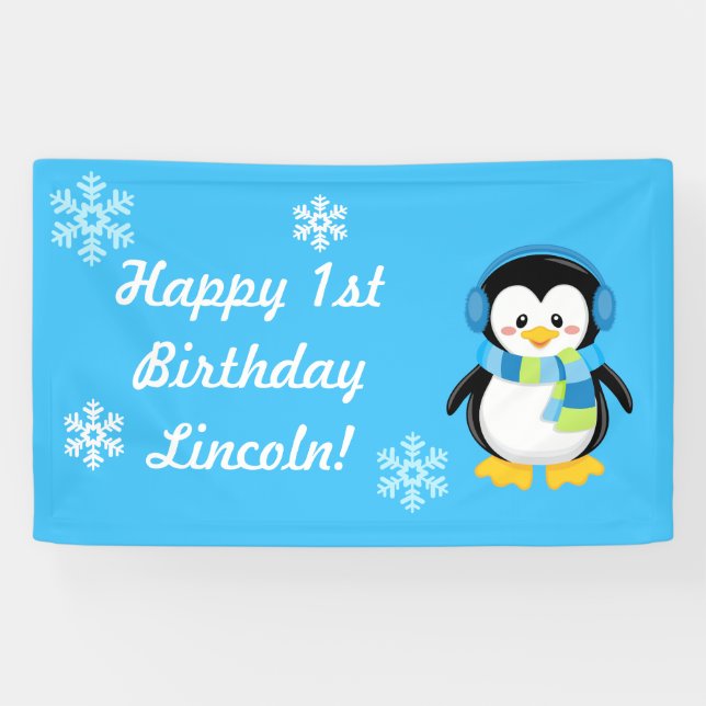 Winterpenguin-Party-Banner Banner (Horizontal)