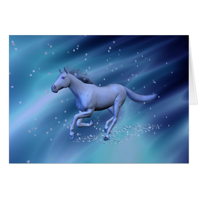 Winterpferd (Vorderseite (Horizontal))