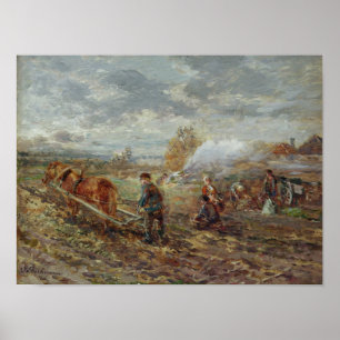 Winterpflügen Poster