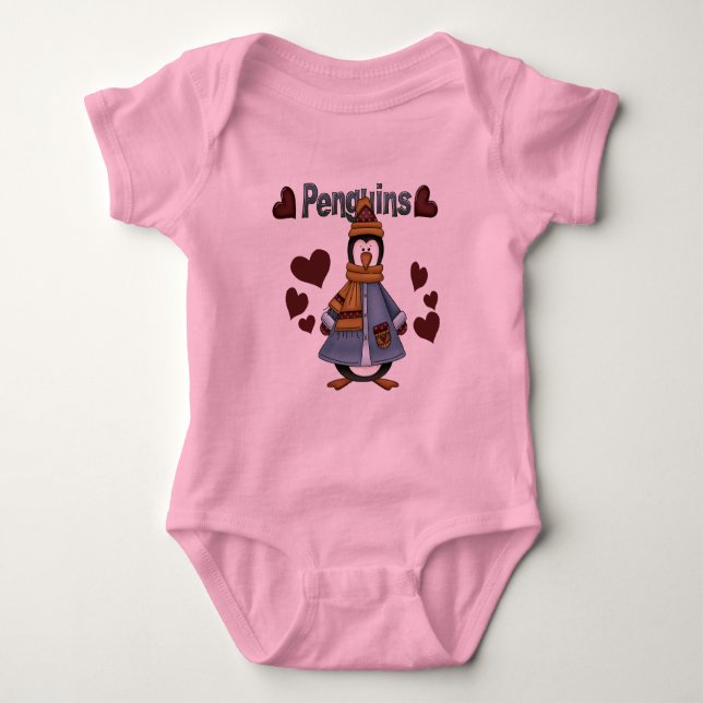 Winterpinguin-Hemden und -Geschenke Baby Strampler (Vorderseite)