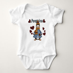 Winterpinguin-Hemden und -Geschenke Baby Strampler